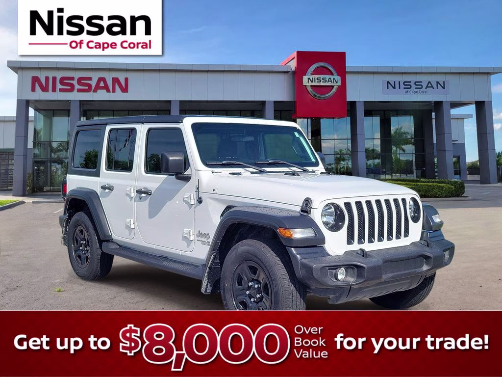 2018 Bright White Clearcoat Jeep Wrangler Unlimited Sport 4X4 SUV