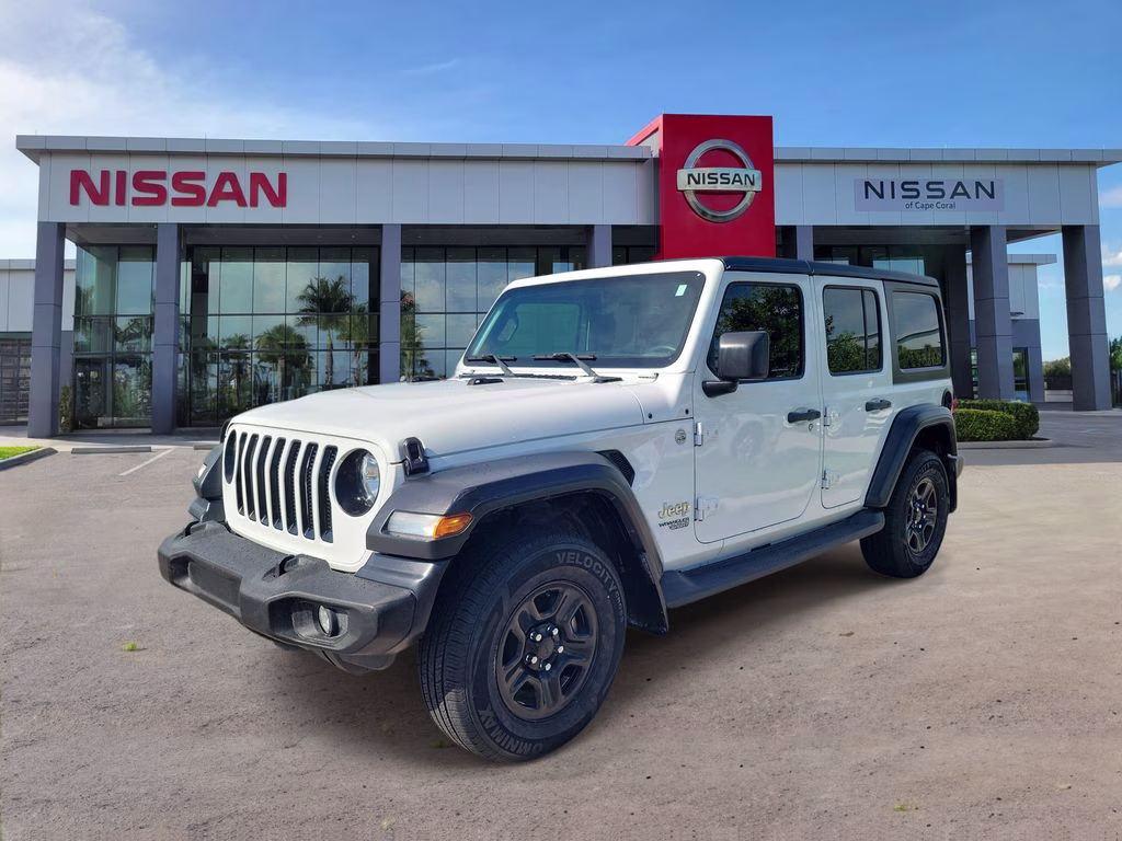 2018 Bright White Clearcoat Jeep Wrangler Unlimited Sport 4X4 SUV