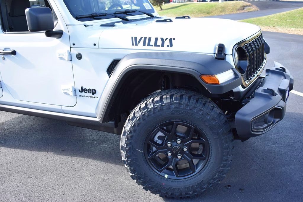 2026 Bright White Clearcoat Jeep Wrangler Willys 4X4 SUV