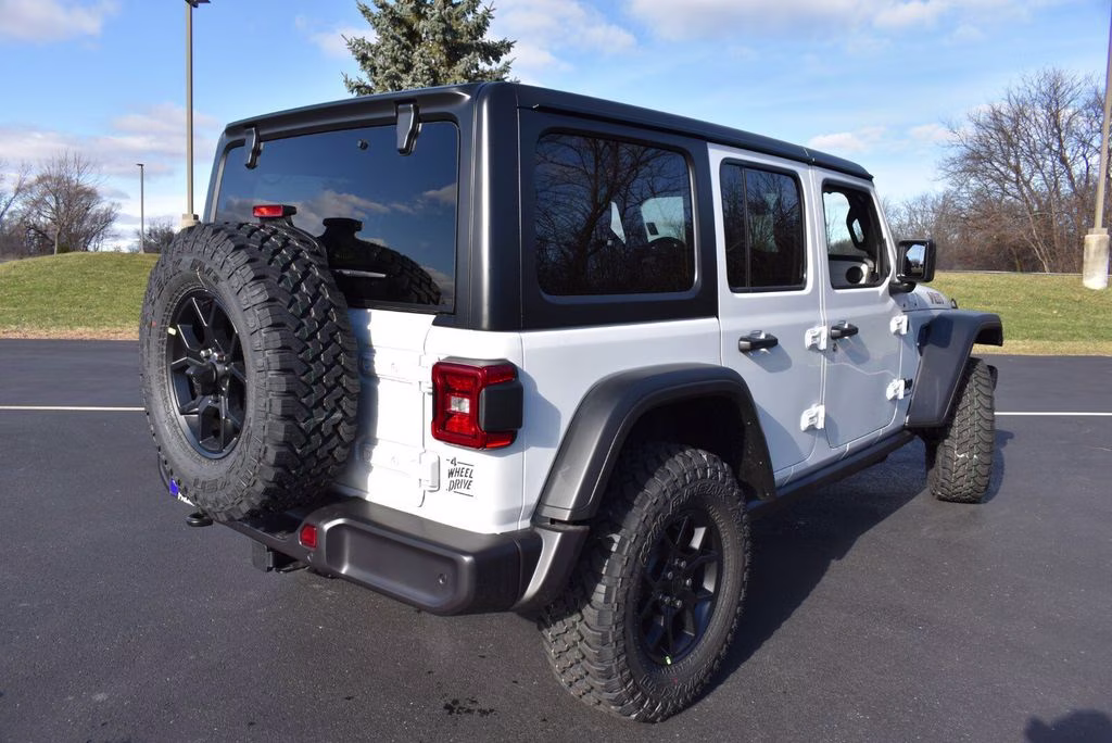 2026 Bright White Clearcoat Jeep Wrangler Willys 4X4 SUV