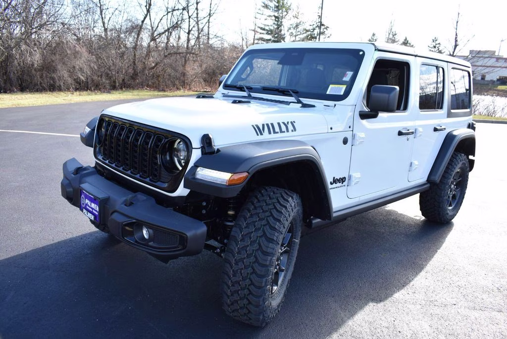 2026 Bright White Clearcoat Jeep Wrangler Willys 4X4 SUV