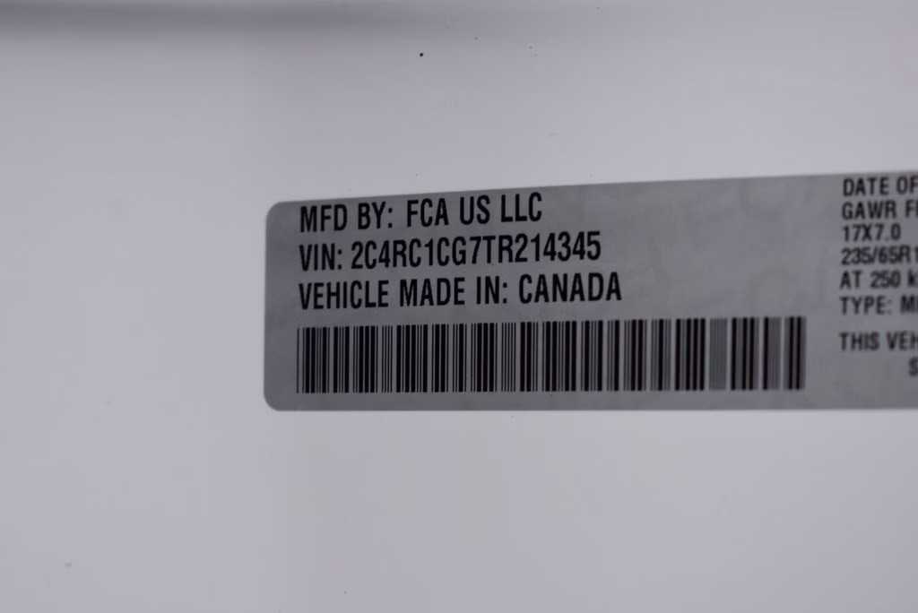 2026 Bright White Clearcoat Chrysler Voyager LX FWD Van
