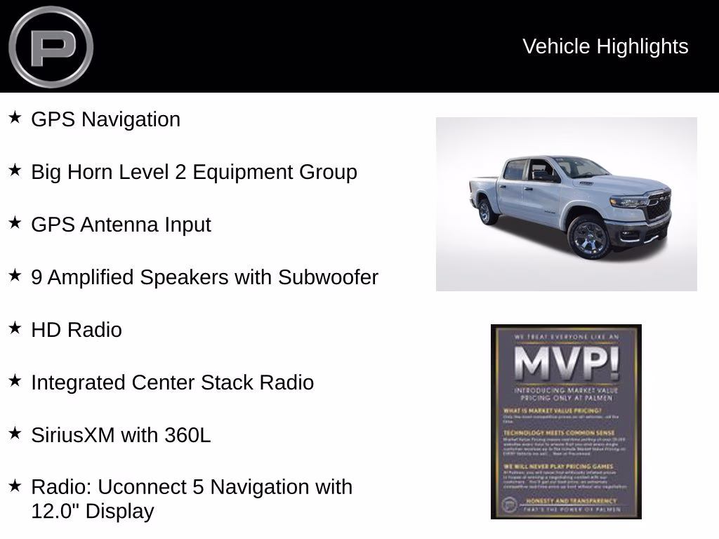 2026 Bright White Clearcoat Ram 1500 Big Horn/Lone Star 4X4 Truck