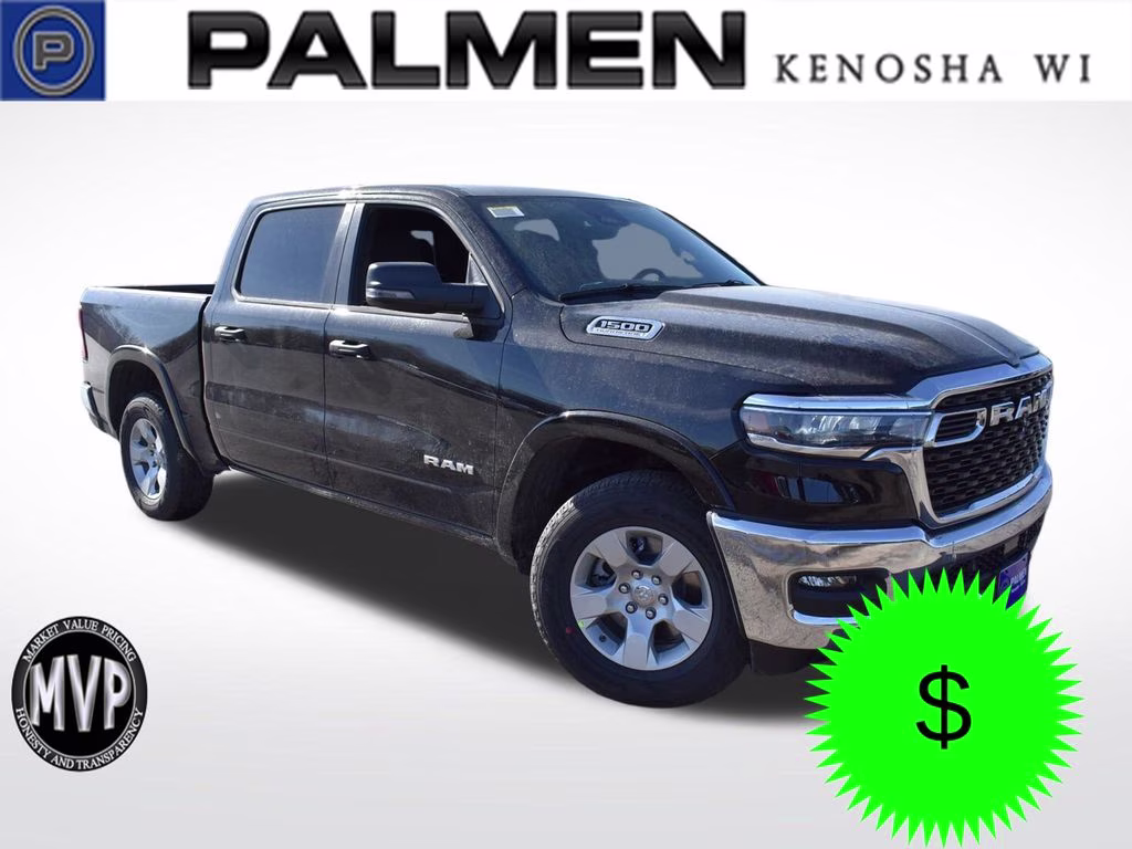 2026 Diamond Black Crystal Pearlcoat Ram 1500 Big Horn/Lone Star 4X4 Truck