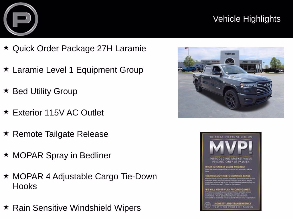 2026 Forged Blue Metallic Ram 1500 Laramie 4X4 Truck