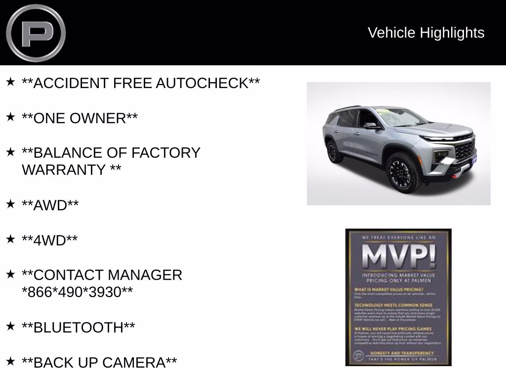 2025 Gray Chevrolet Traverse Z71 AWD SUV
