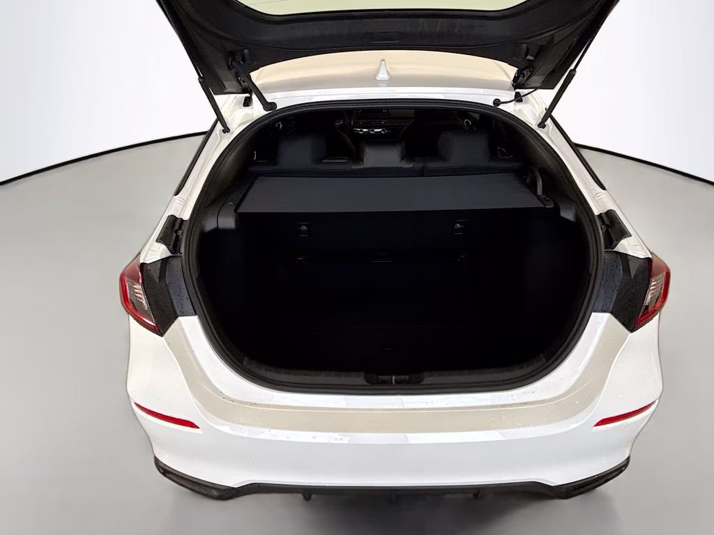 2026 Platinum White Pearl Honda Civic Sport FWD Hatchback