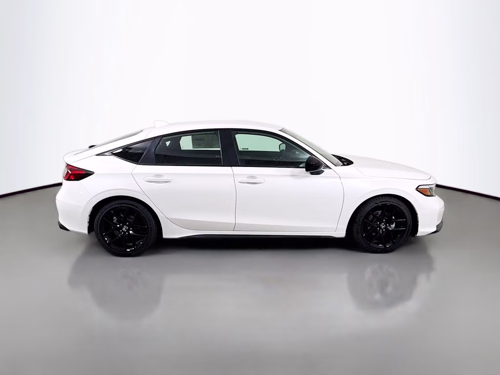 2026 Platinum White Pearl Honda Civic Sport FWD Hatchback