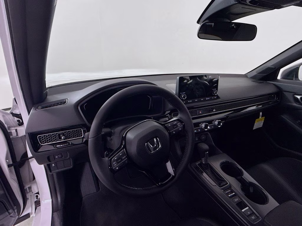 2026 Platinum White Pearl Honda Civic Sport FWD Hatchback