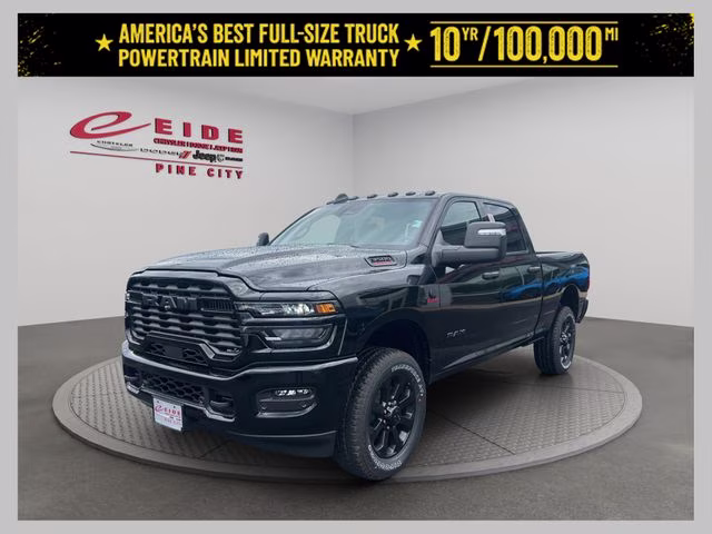 2026 Diamond Black Crystal Pearlcoat Ram 3500 Big Horn Night Edition 4X4 Truck