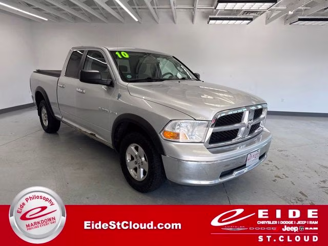 2010 Bright Silver Metallic Clearcoat Dodge 1500 SLT 4X4 Truck