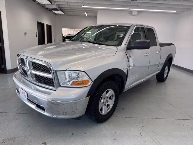 2010 Bright Silver Metallic Clearcoat Dodge 1500 SLT 4X4 Truck
