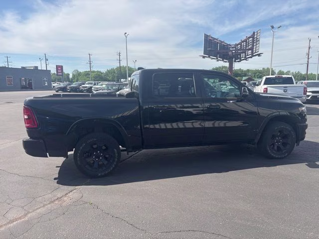 2025 Diamond Black Crystal Pearlcoat Ram 1500 Big Horn 4X4 Truck