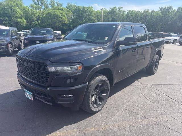 2025 Diamond Black Crystal Pearlcoat Ram 1500 Big Horn 4X4 Truck