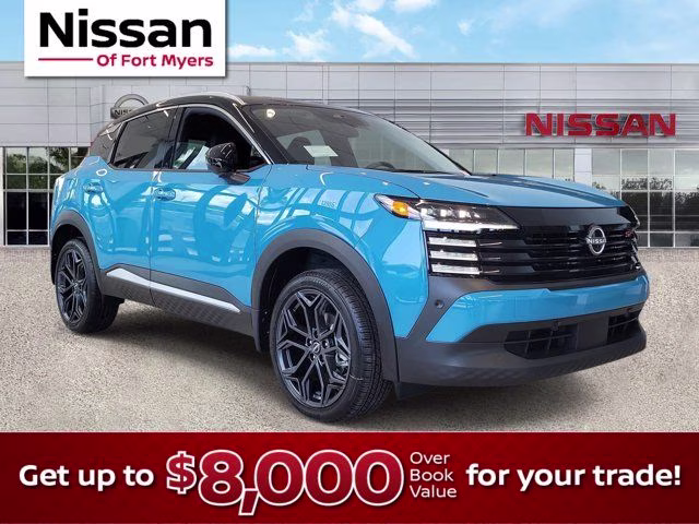 2026 Arctic Ice Blue/Black Nissan Kicks SR FWD SUV