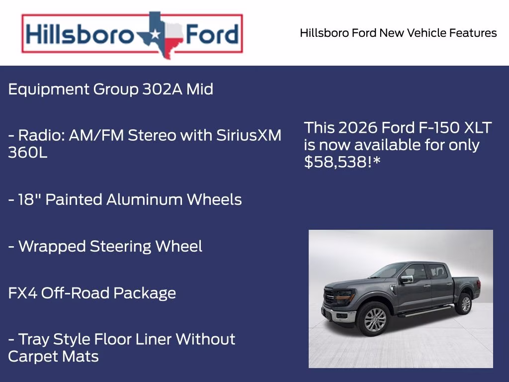 2026 Carbonized Gray Metallic Ford F-150 XLT 4X4 Truck