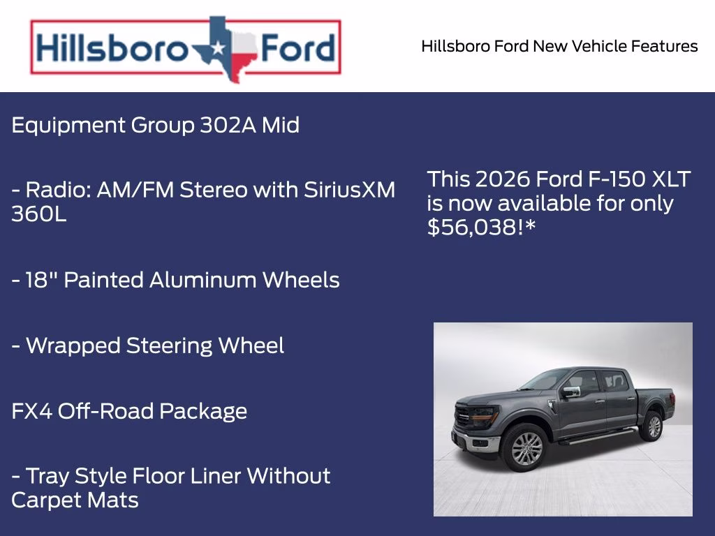 2026 Carbonized Gray Metallic Ford F-150 XLT 4X4 Truck