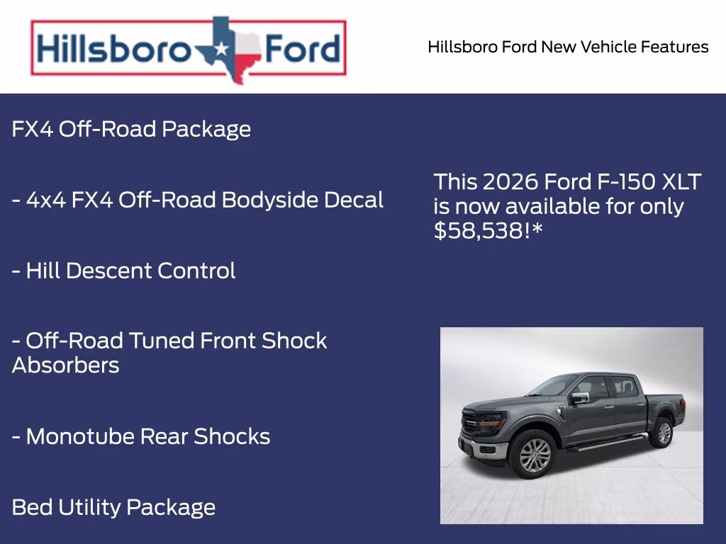 2026 Carbonized Gray Metallic Ford F-150 XLT 4X4 Truck