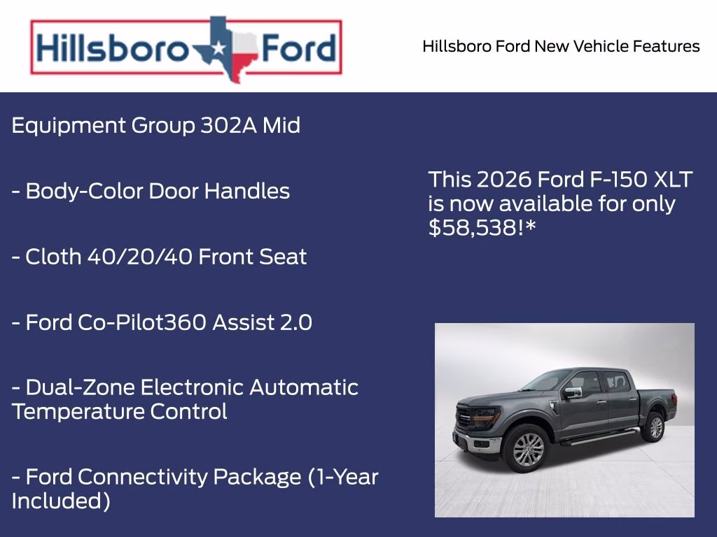 2026 Carbonized Gray Metallic Ford F-150 XLT 4X4 Truck