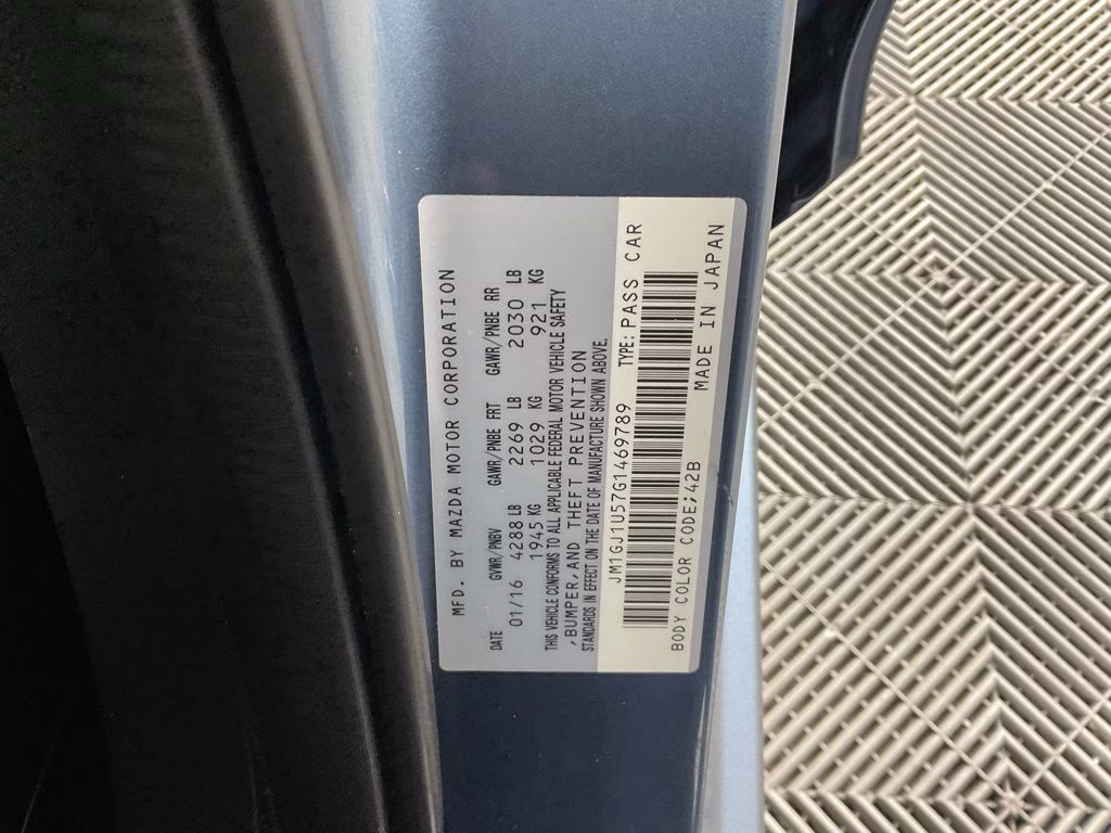 2016 Blue Reflex Mica Mazda Mazda6 i Sport FWD Sedan