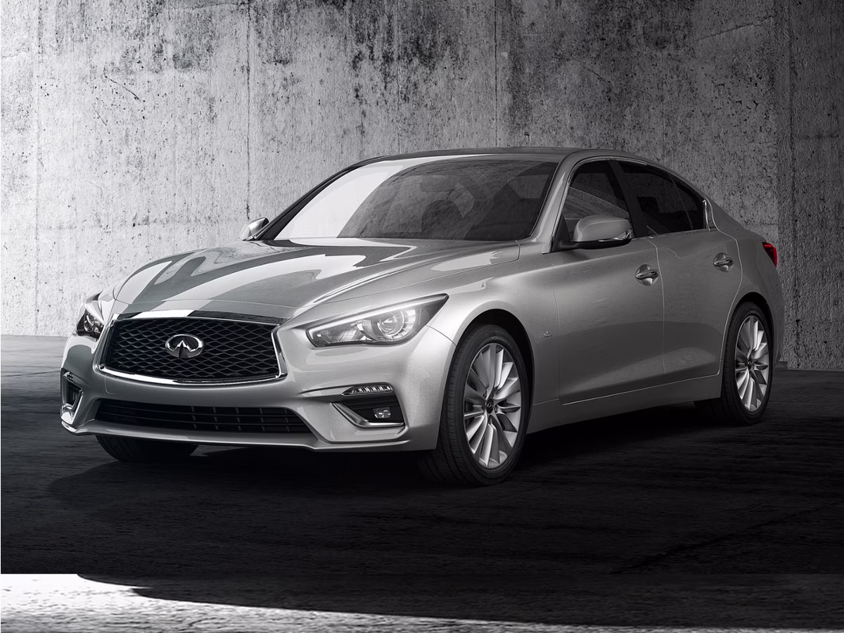 2023 Graphite Shadow INFINITI Q50 LUXE RWD Sedan