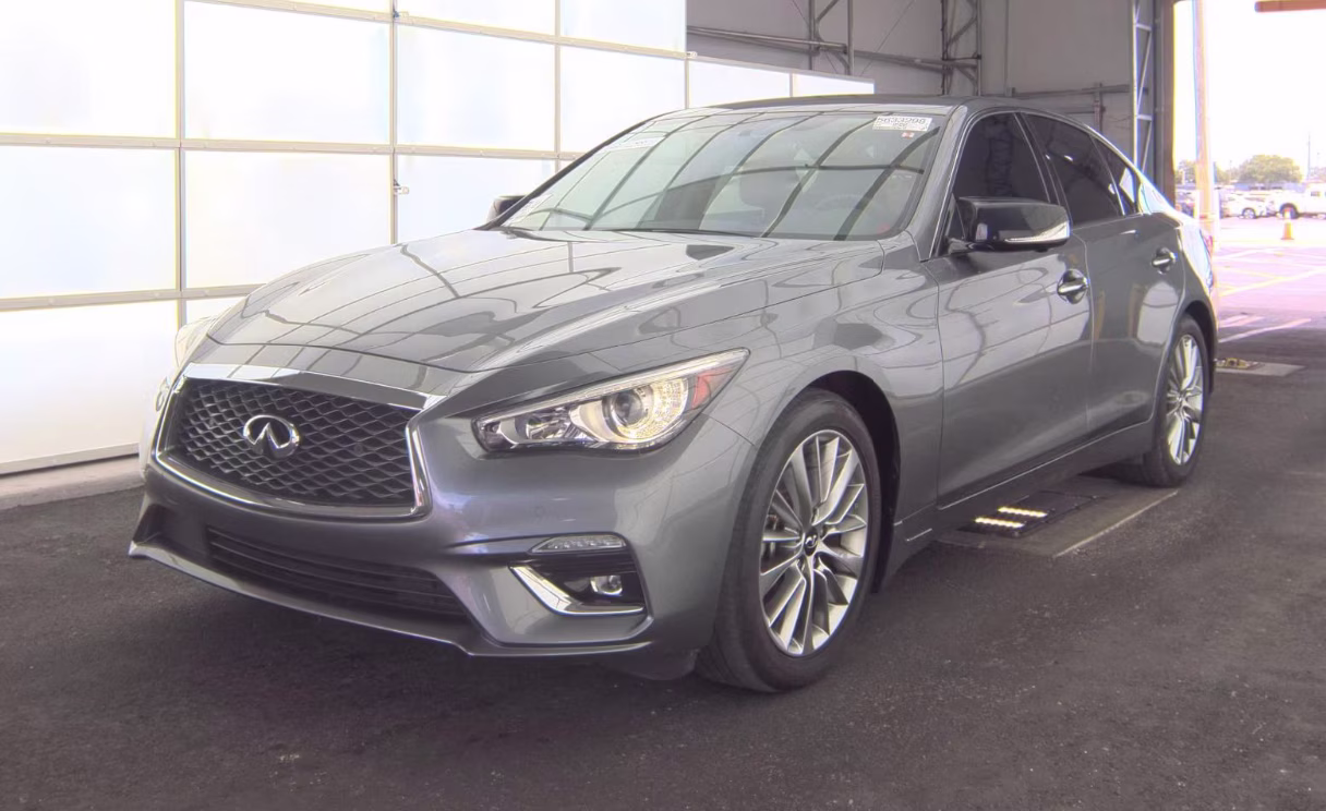 2023 Graphite Shadow INFINITI Q50 LUXE RWD Sedan