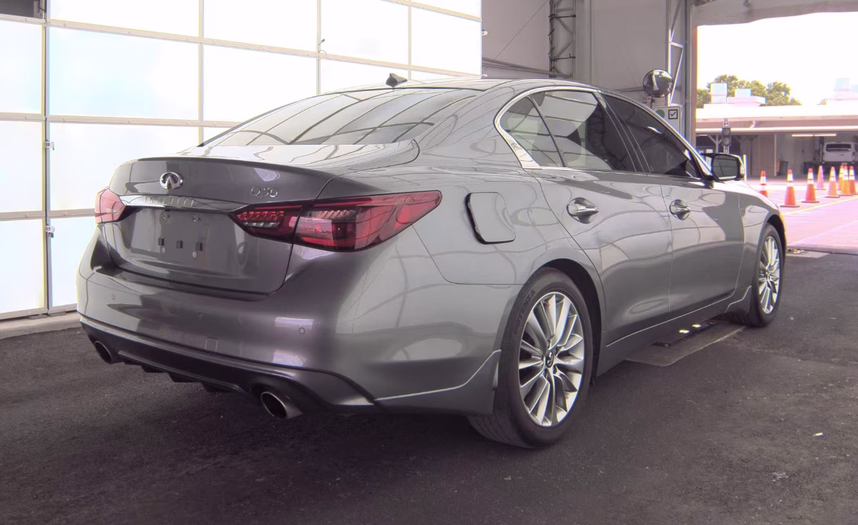 2023 Graphite Shadow INFINITI Q50 LUXE RWD Sedan