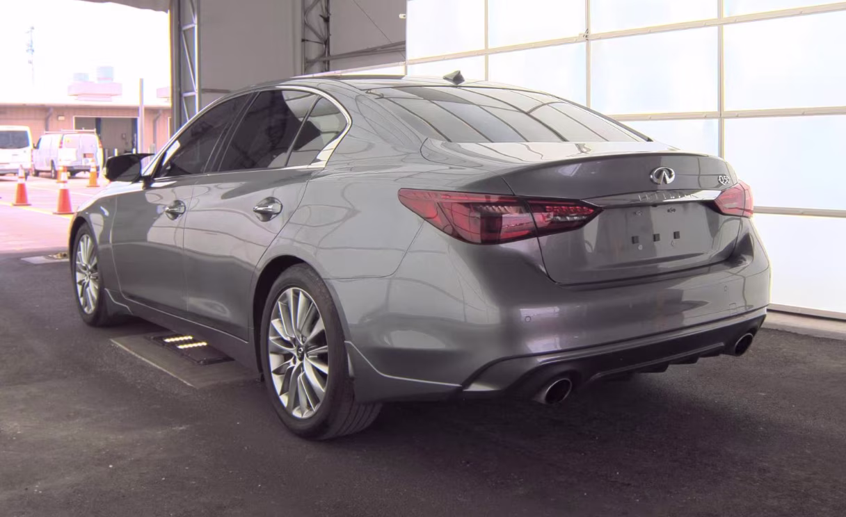 2023 Graphite Shadow INFINITI Q50 LUXE RWD Sedan