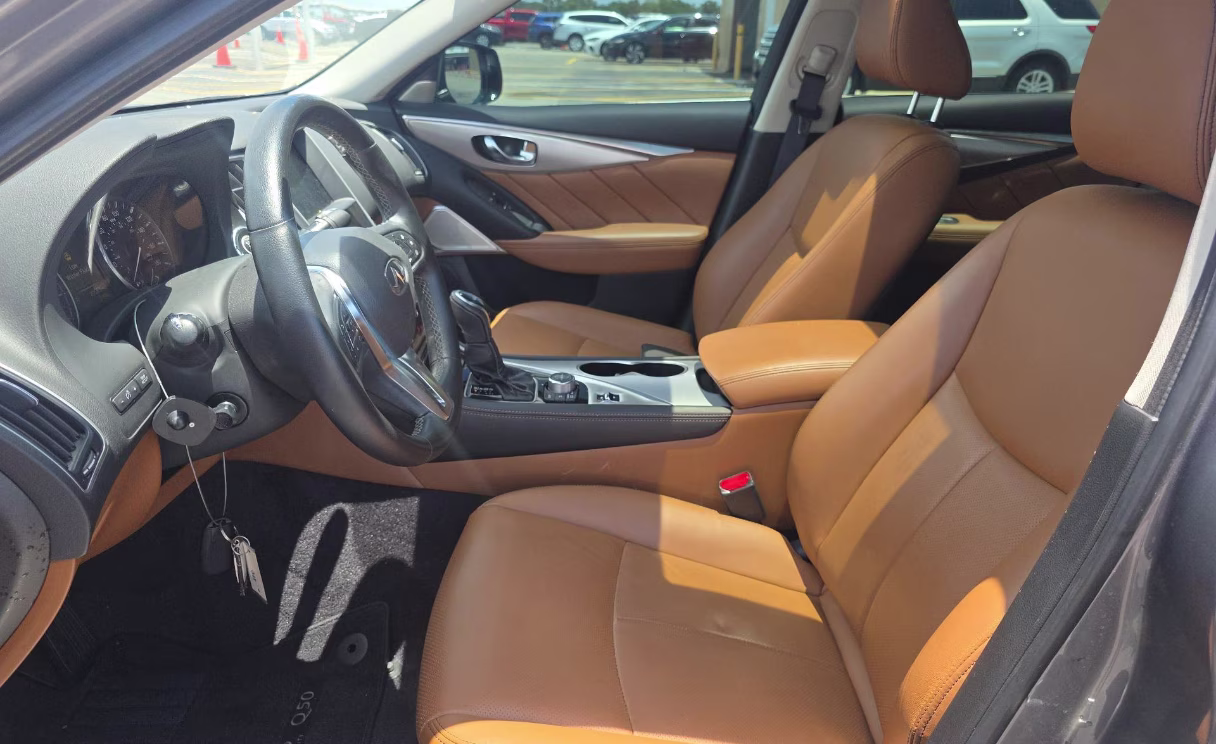 2023 Graphite Shadow INFINITI Q50 LUXE RWD Sedan