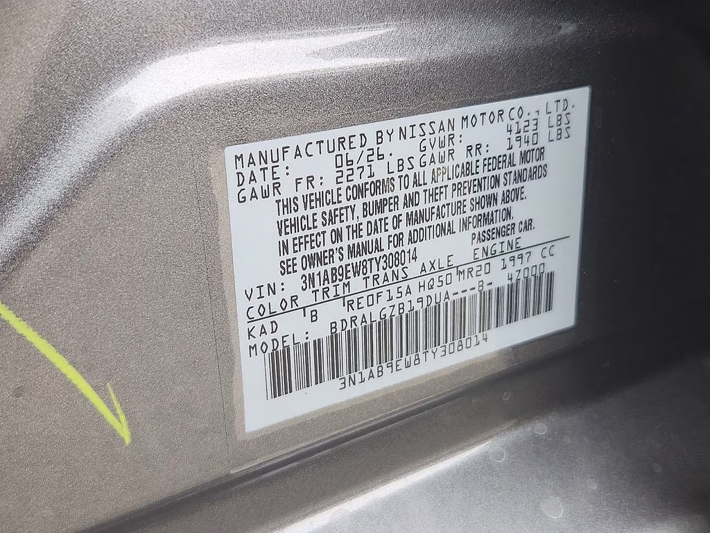 2026 Gun Metallic Nissan Sentra SL FWD Sedan