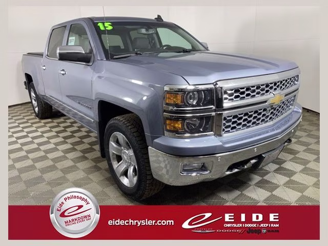 2015 Slate Gray Metallic Chevrolet Silverado 1500 LTZ 4X4 Truck