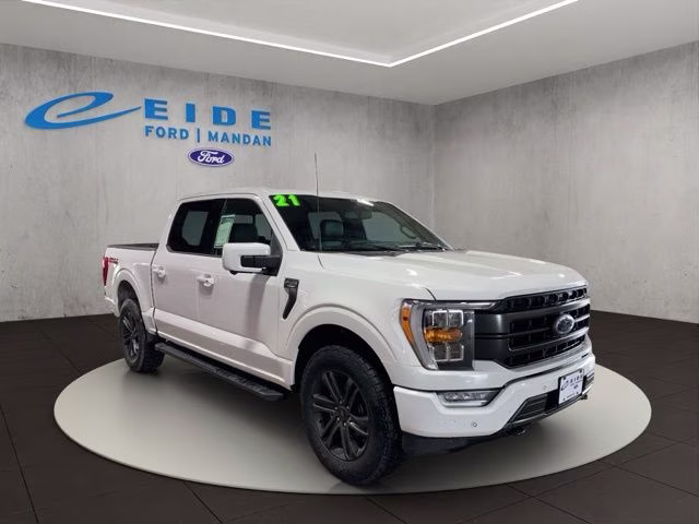 2021 Oxford White Ford F-150 Lariat 4X4 Truck