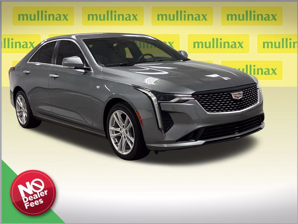 2021 Satin Steel Metallic Cadillac CT4 Luxury RWD Sedan