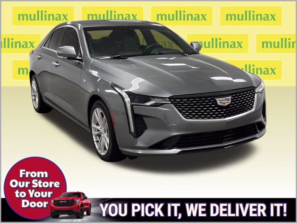 2021 Satin Steel Metallic Cadillac CT4 Luxury RWD Sedan