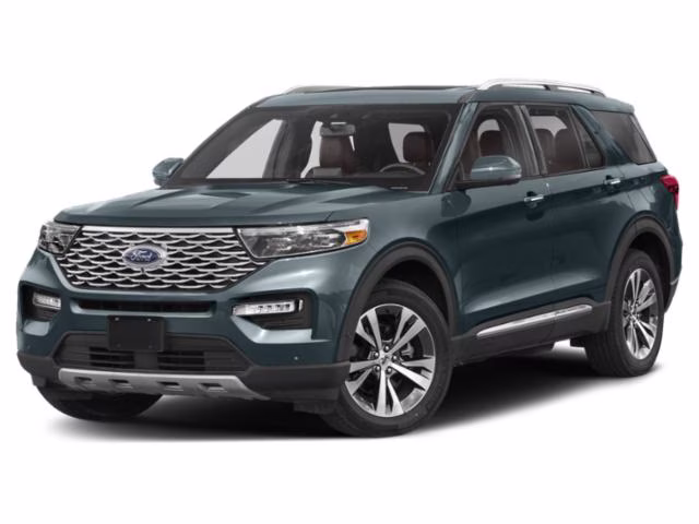 2020 Blue Ford Explorer Platinum 4X4 SUV