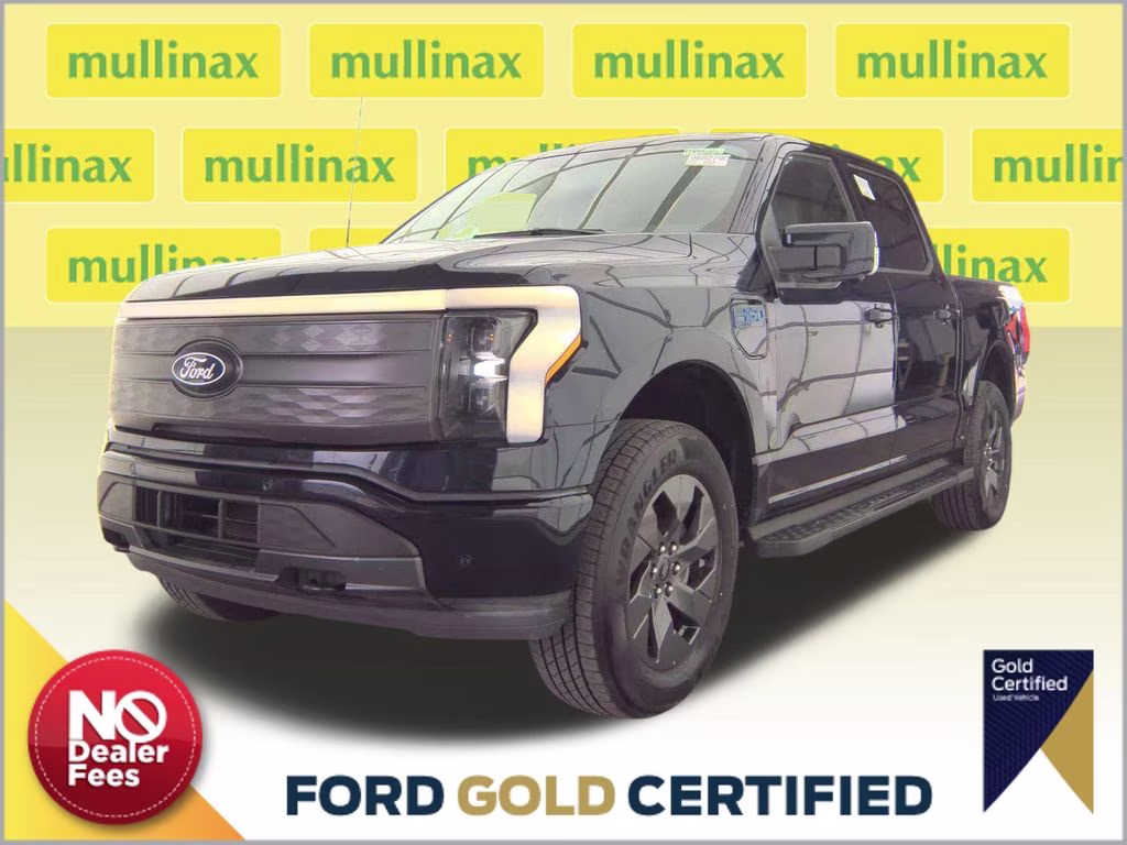 2025 Blue Metallic Ford F-150 Lightning Lariat AWD Truck