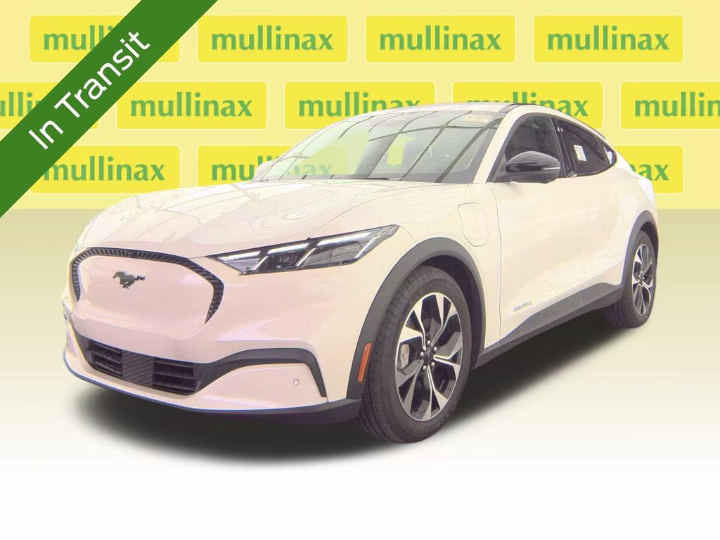 2025 White Metallic Ford Mustang Mach-E Select AWD SUV