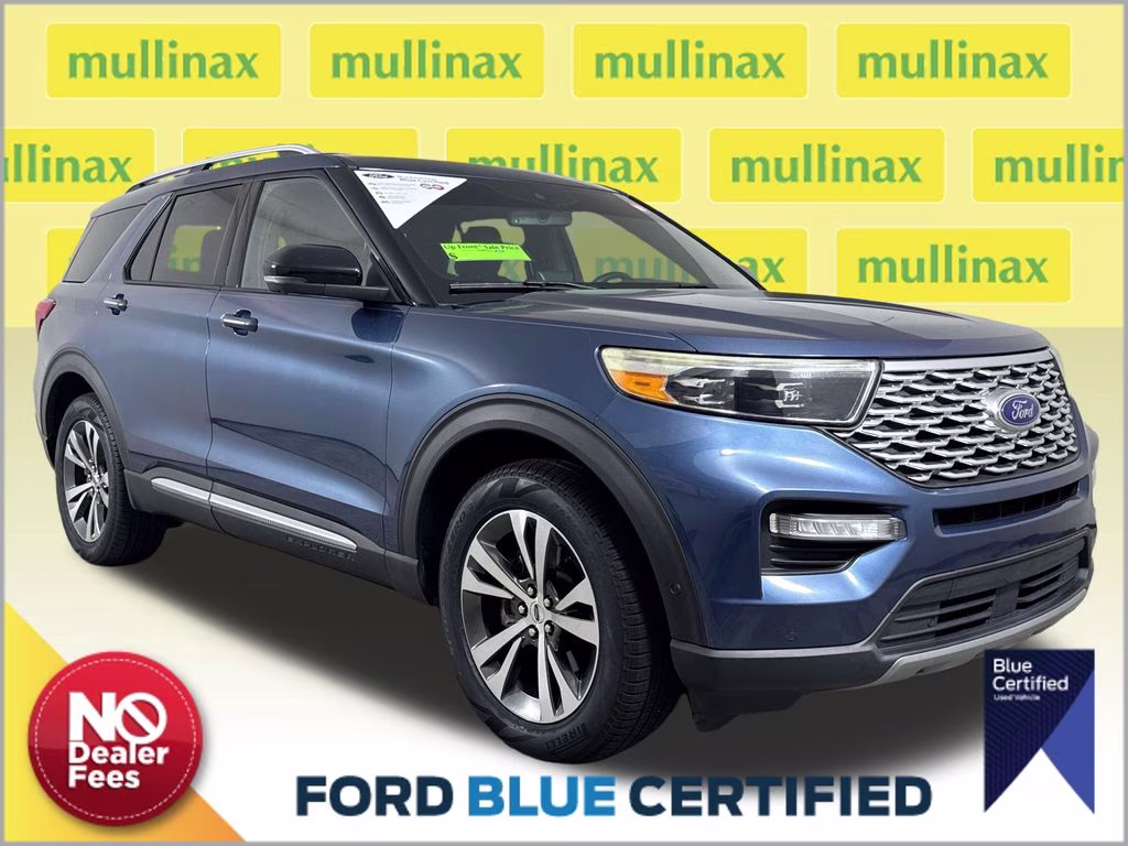 2020 Blue Metallic Ford Explorer Platinum 4X4 SUV
