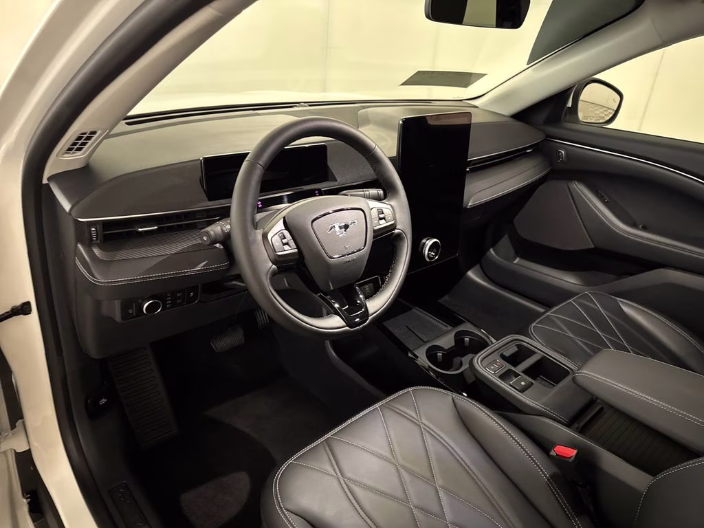 2025 White Metallic Ford Mustang Mach-E Select AWD SUV