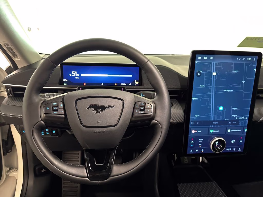 2025 White Metallic Ford Mustang Mach-E Select AWD SUV