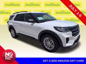 2026 Star White Metallic Tri-Coat Ford Explorer Active RWD SUV