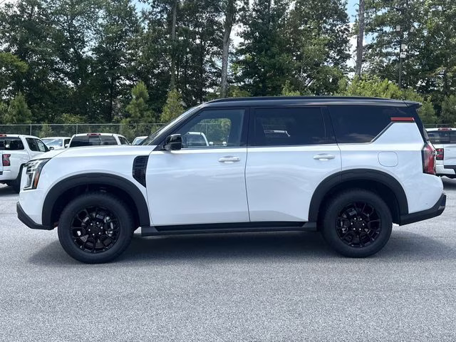 2025 Aspen White Tricoat/Super Black Nissan Armada PRO-4X 4X4 SUV