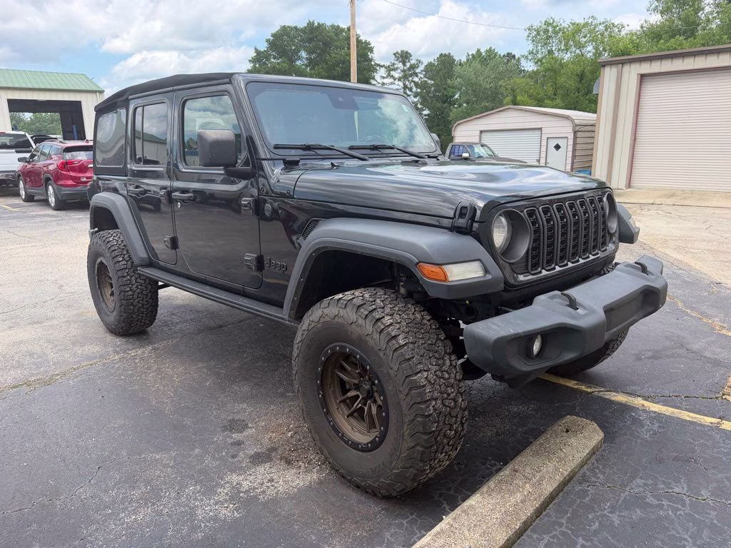 2024 Black Clearcoat Jeep Wrangler Sport S 4X4 SUV
