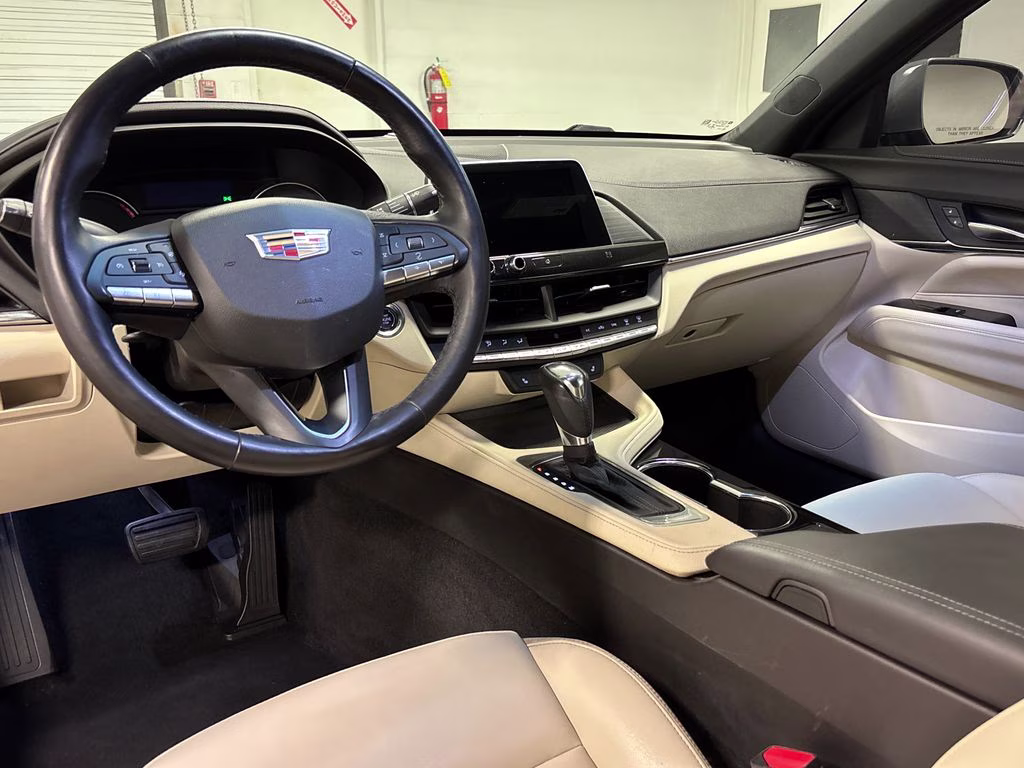 2021 Satin Steel Metallic Cadillac CT4 Luxury RWD Sedan