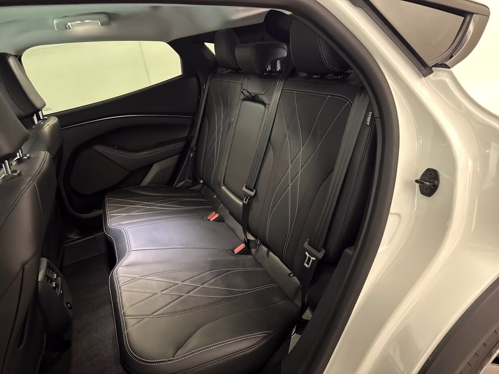 2025 White Metallic Ford Mustang Mach-E Select AWD SUV