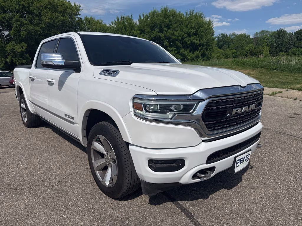 2020 Ivory White Tri-Coat Pearlcoat Ram 1500 Limited 4X4 Truck