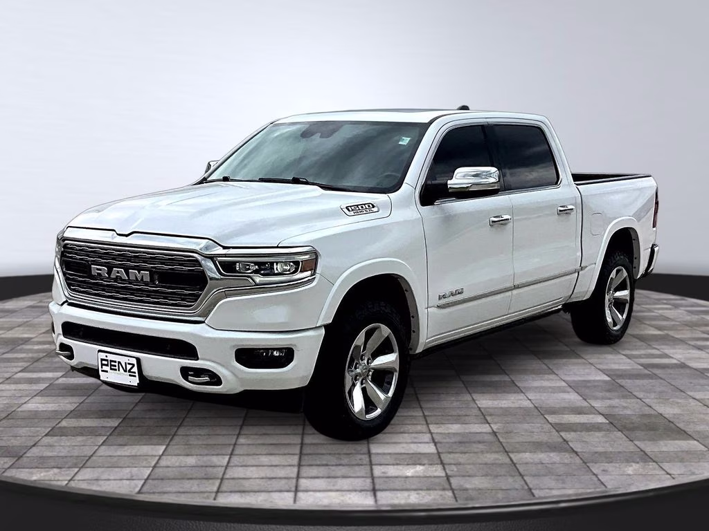 2020 Ivory White Tri-Coat Pearlcoat Ram 1500 Limited 4X4 Truck