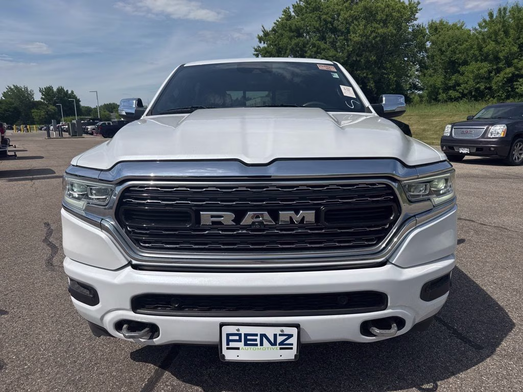 2020 Ivory White Tri-Coat Pearlcoat Ram 1500 Limited 4X4 Truck