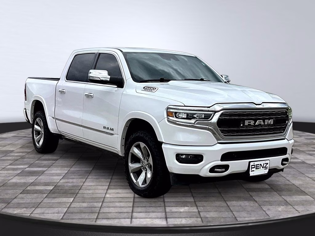 2020 Ivory White Tri-Coat Pearlcoat Ram 1500 Limited 4X4 Truck