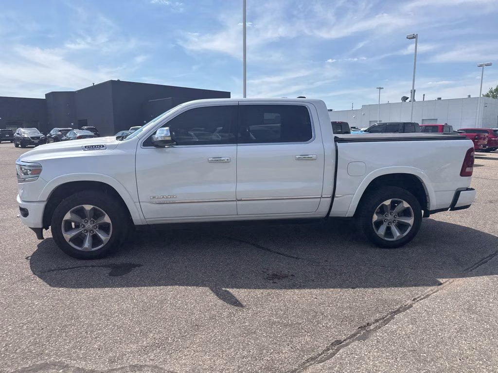 2020 Ivory White Tri-Coat Pearlcoat Ram 1500 Limited 4X4 Truck